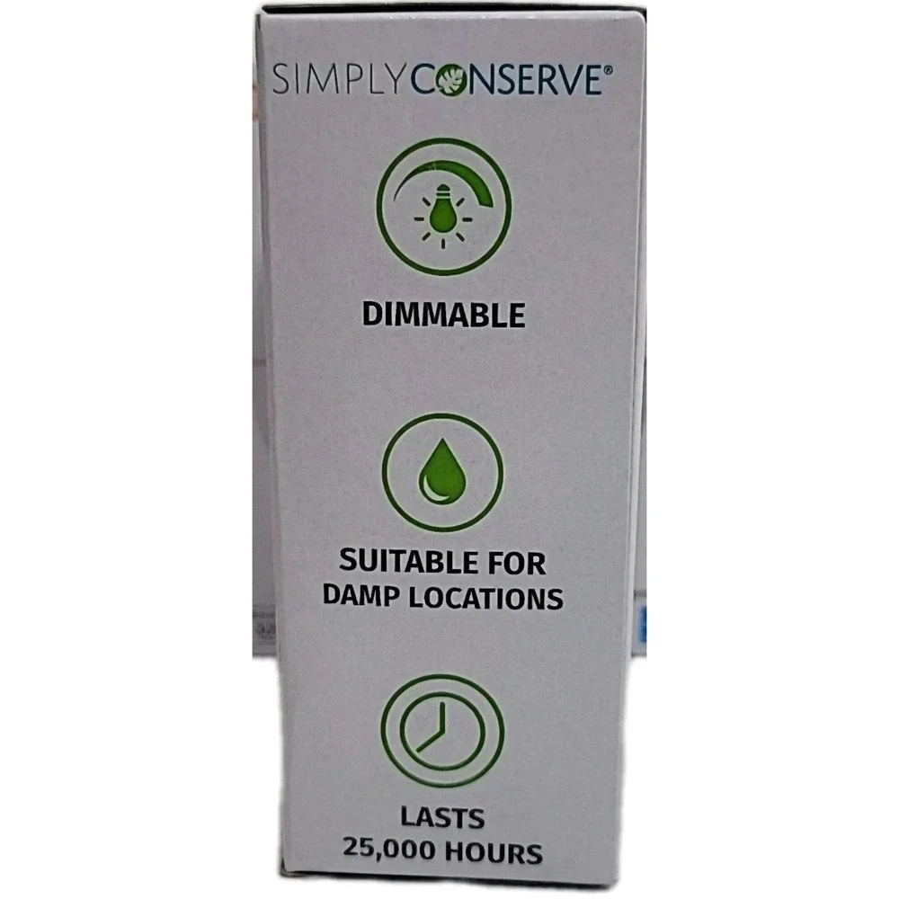 SIMPLY CONSERVE LED Light Bulb Dimmable 40W Warm White L05LCDL2700K 1 Bulb